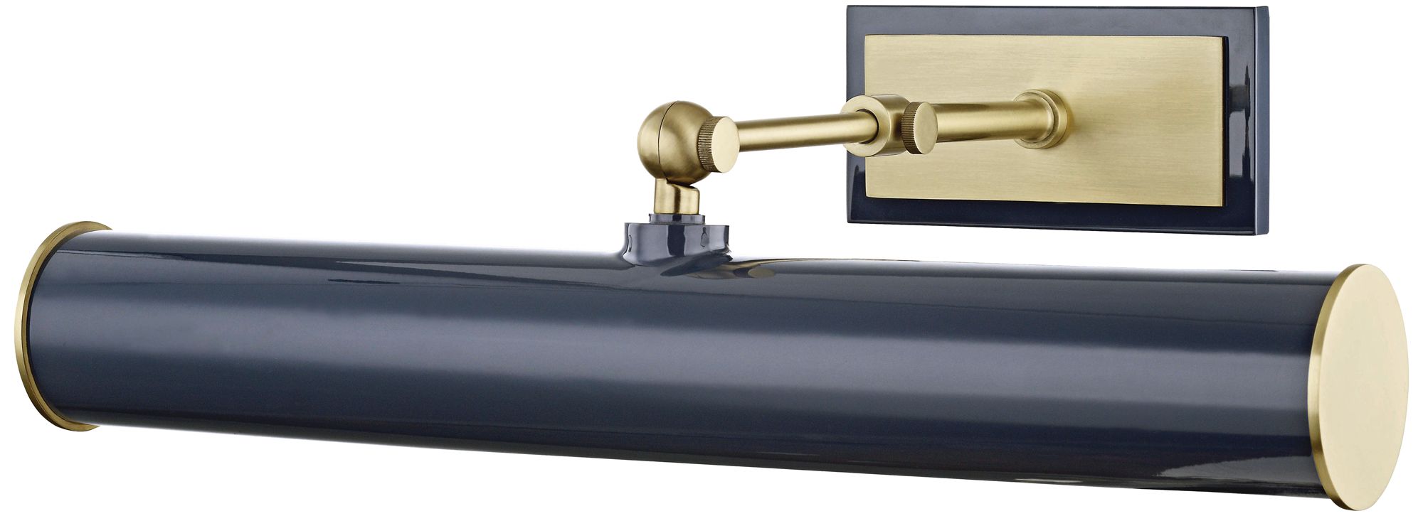 Mitzi Holly 16 1/4" Wide Aged Brass and Navy Picture Light