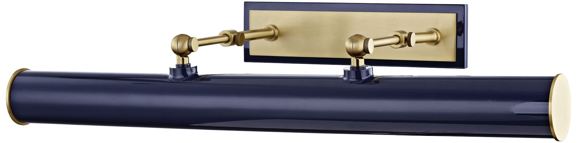 Mitzi Holly 24 1/4" Wide Aged Brass and Navy Picture Light