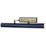 Mitzi Holly 24 1/4&quot; Wide Aged Brass and Navy Picture Light