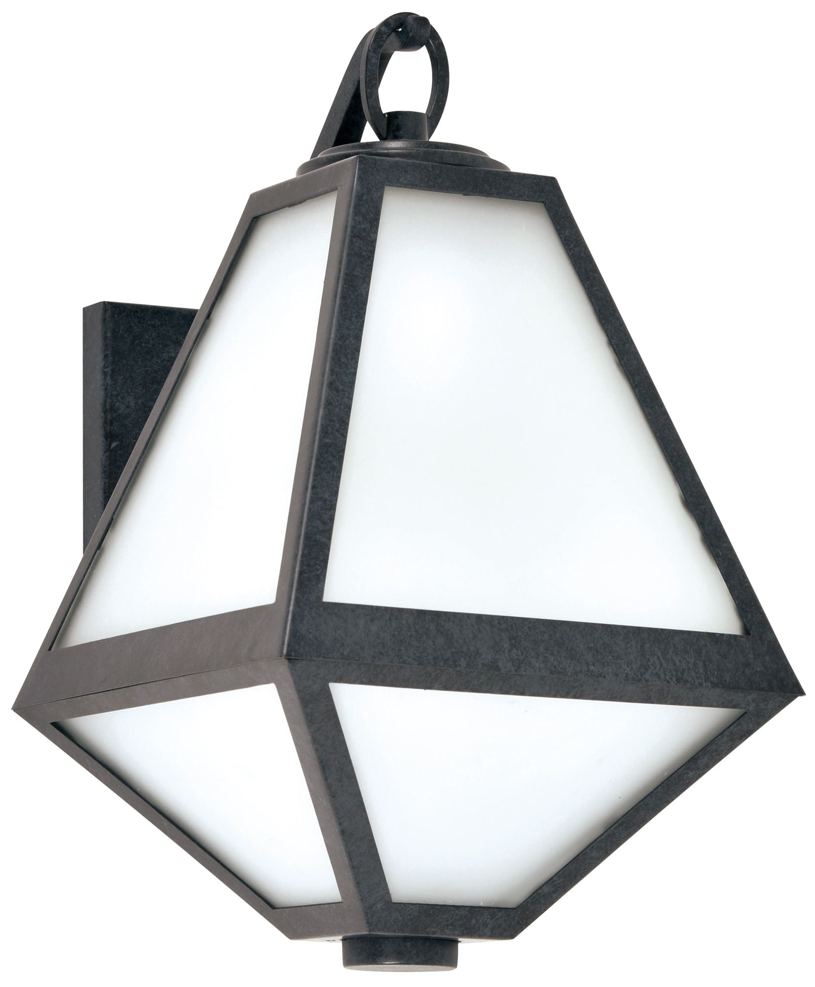 Crystorama Glacier 13"H Black Charcoal Outdoor Wall Light