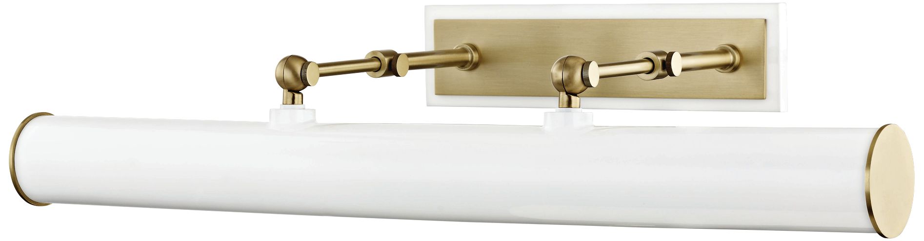 Mitzi Holly 24 1/4" Wide Aged Brass and White Picture Light