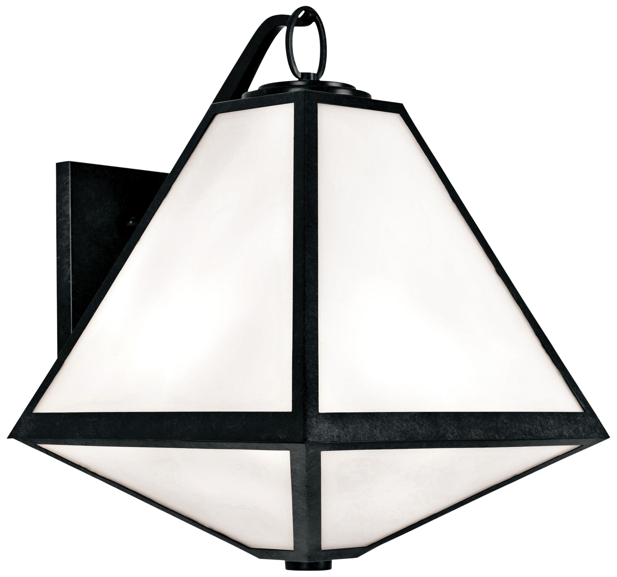 Crystorama Glacier 21"H Black Charcoal Outdoor Wall Light