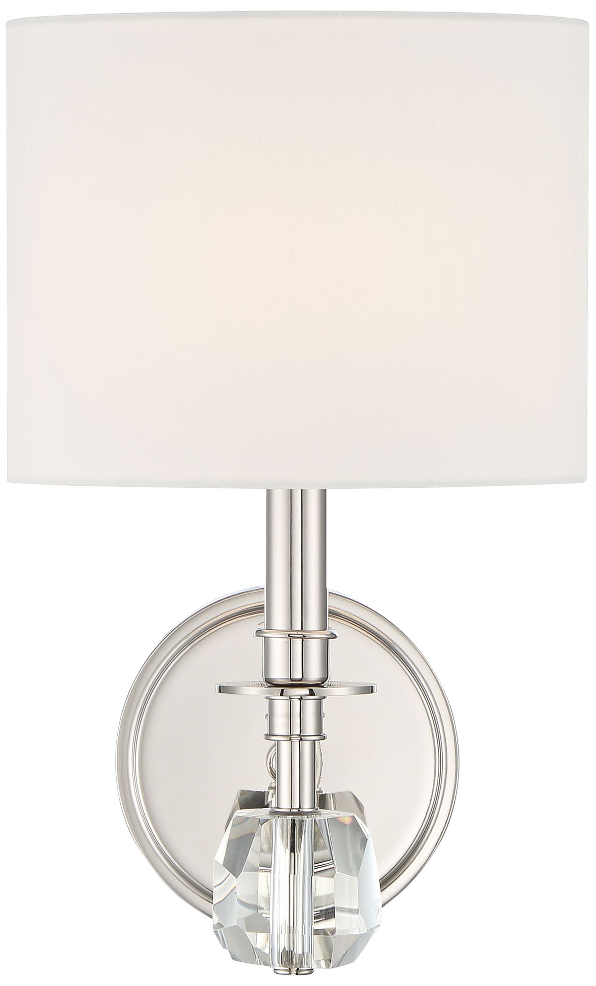 Crystorama Chimes 10 1/4" High Polished Nickel Wall Sconce