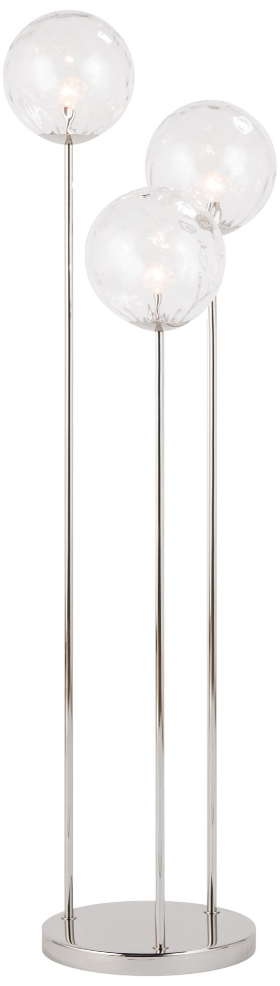 Regina Andrew Rio Polished Nickel Triple Floor Lamp