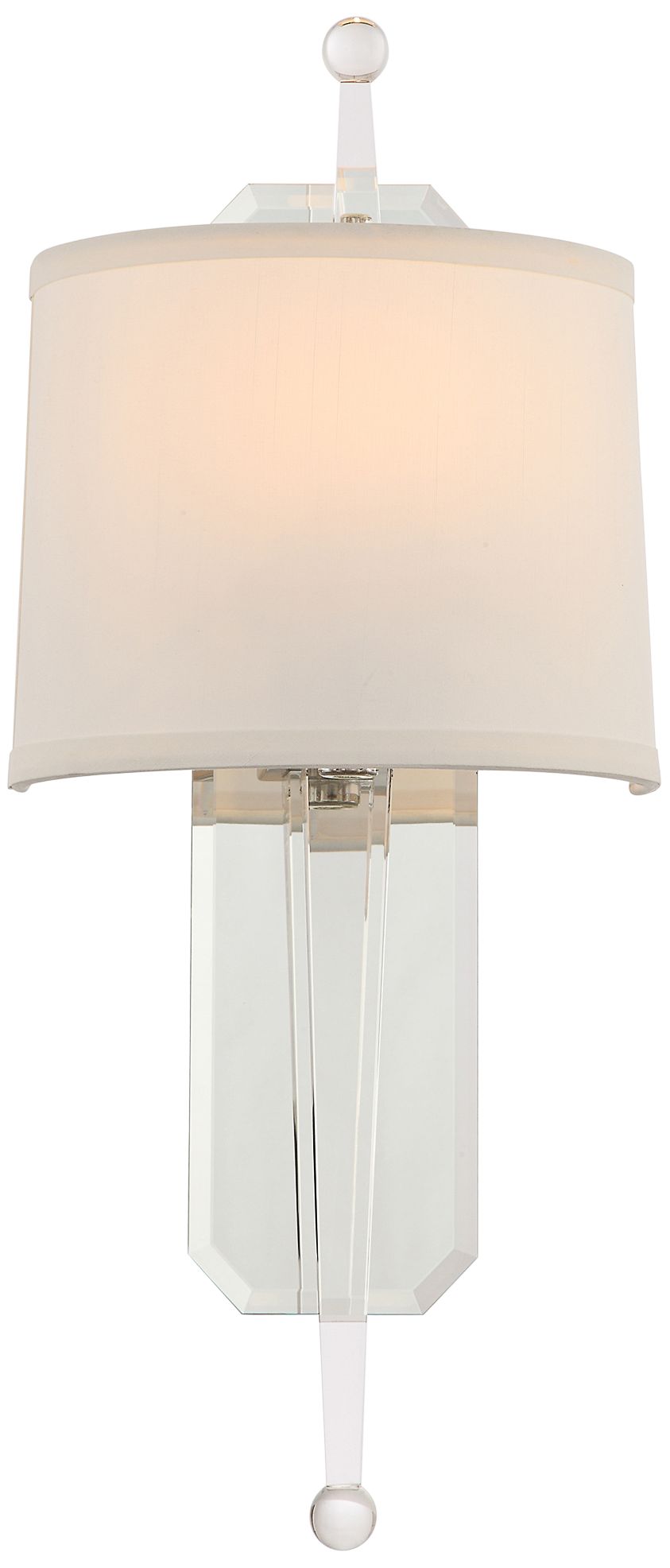 Crystorama Harris 20 1/2" High Polished Nickel Wall Sconce