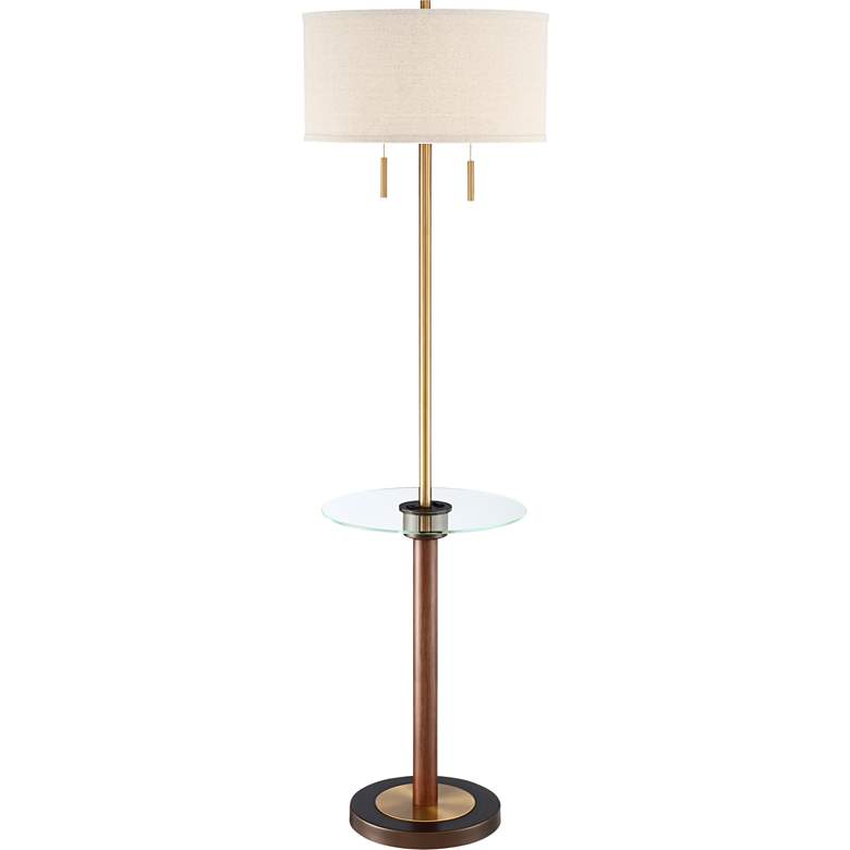 Image 2 Bullock Tray Table Floor Lamp with USB Port and Outlet