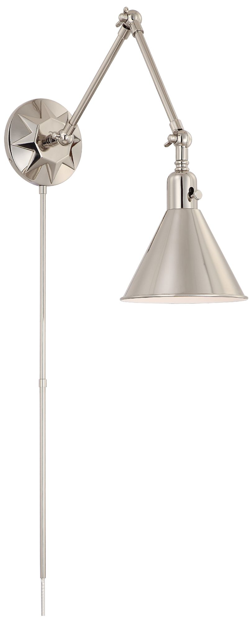 Crystorama Morgan 23" High Polished Nickel Wall Sconce