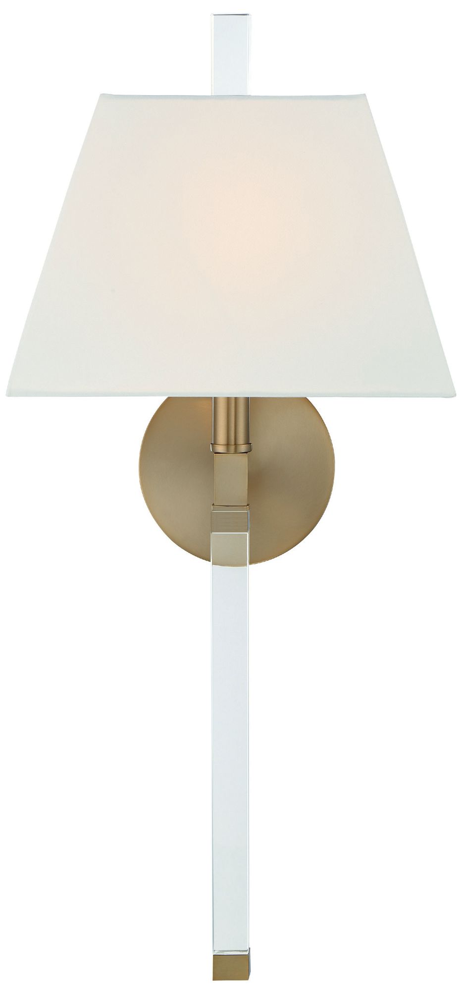 Crystorama Renee 21 3/4" High Aged Brass Wall Sconce