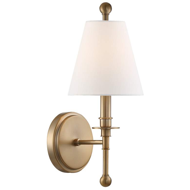 Crystorama Riverdale 14 1/2" High Aged Brass Wall Sconce ... Crystorama Riverdale 14 1/2" High Aged Brass Wall Sconce ... on Aged Brass Wall Sconce id=51764