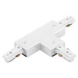Halo White T-Shaped Track Light Connector