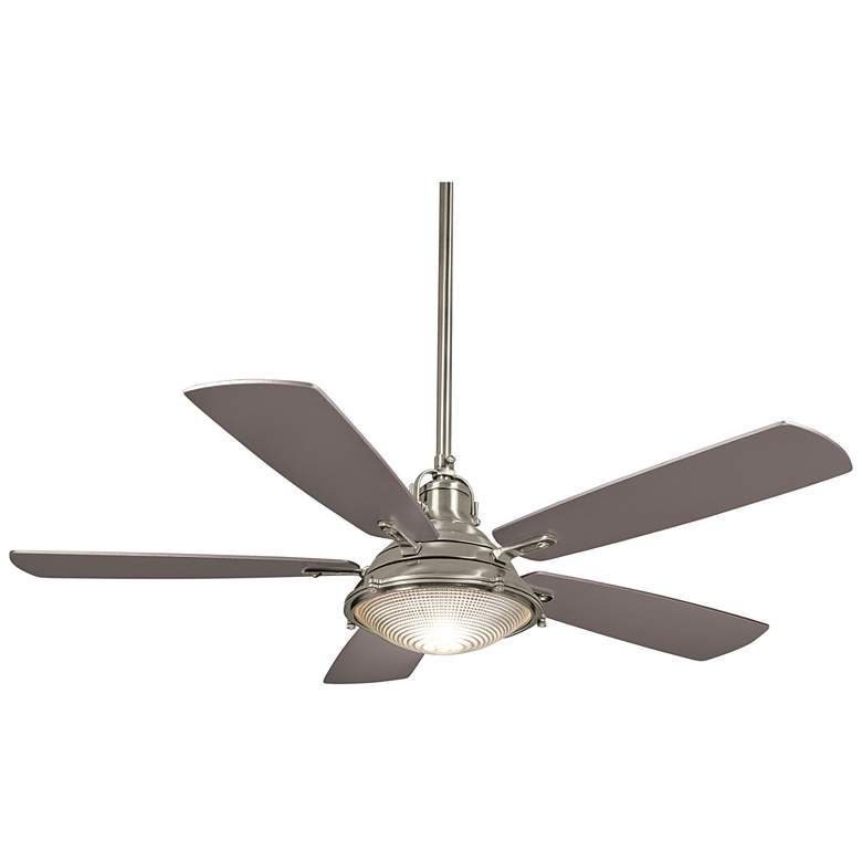 Image 2 56" Minka Aire Groton Brushed Nickel Wet Rated LED Fan with Remote