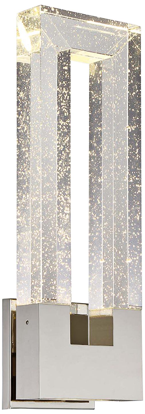 Chill 18" High Polished Nickel LED 2-Light Wall Sconce