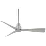 44&quot; Silver Minka Aire Modern Wet Rated Ceiling Fan with Remote