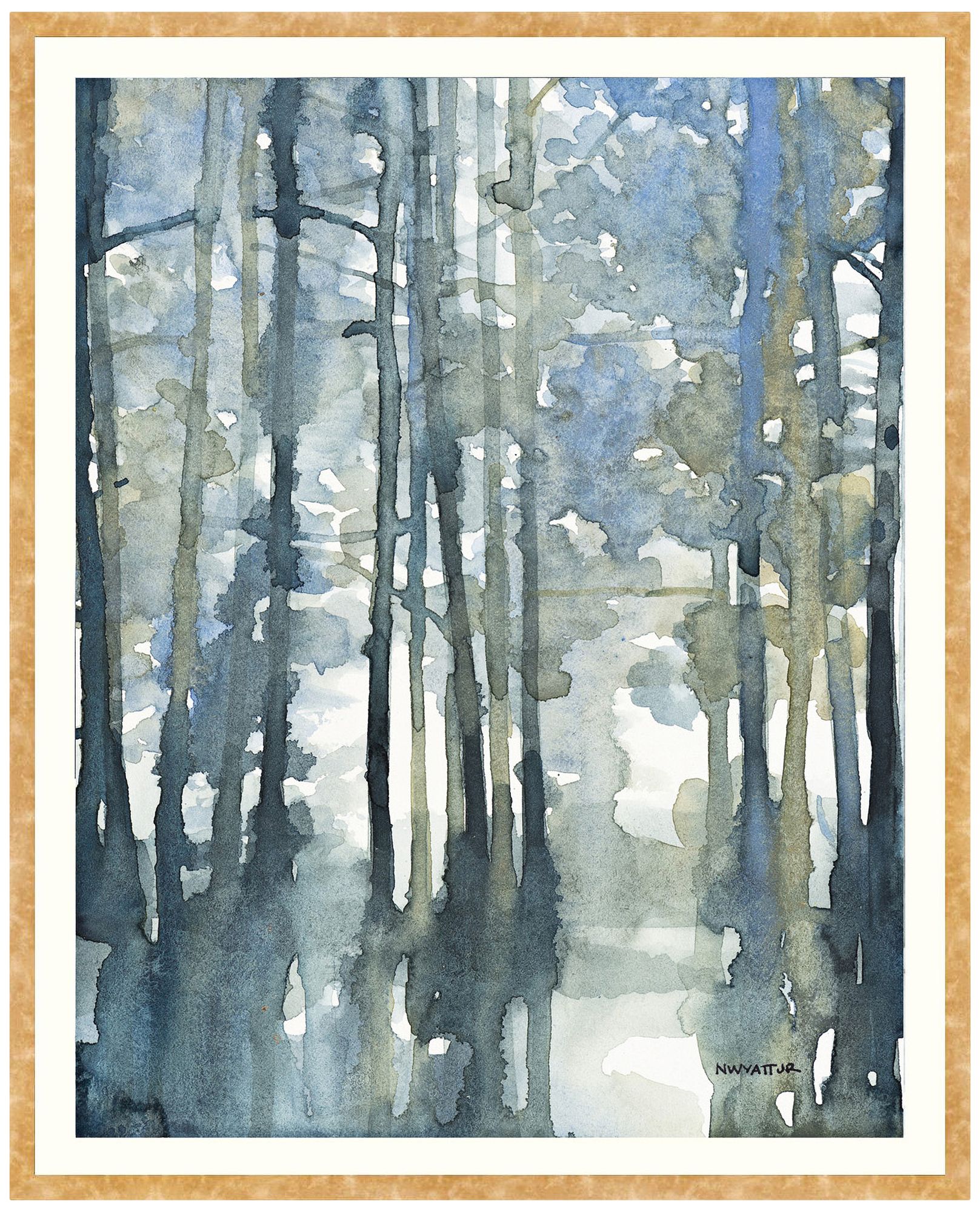 Heavy Mist II 42" High Framed Wall Art