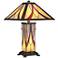 Blythe Arts-Crafts Accent Table Lamp with Night Light