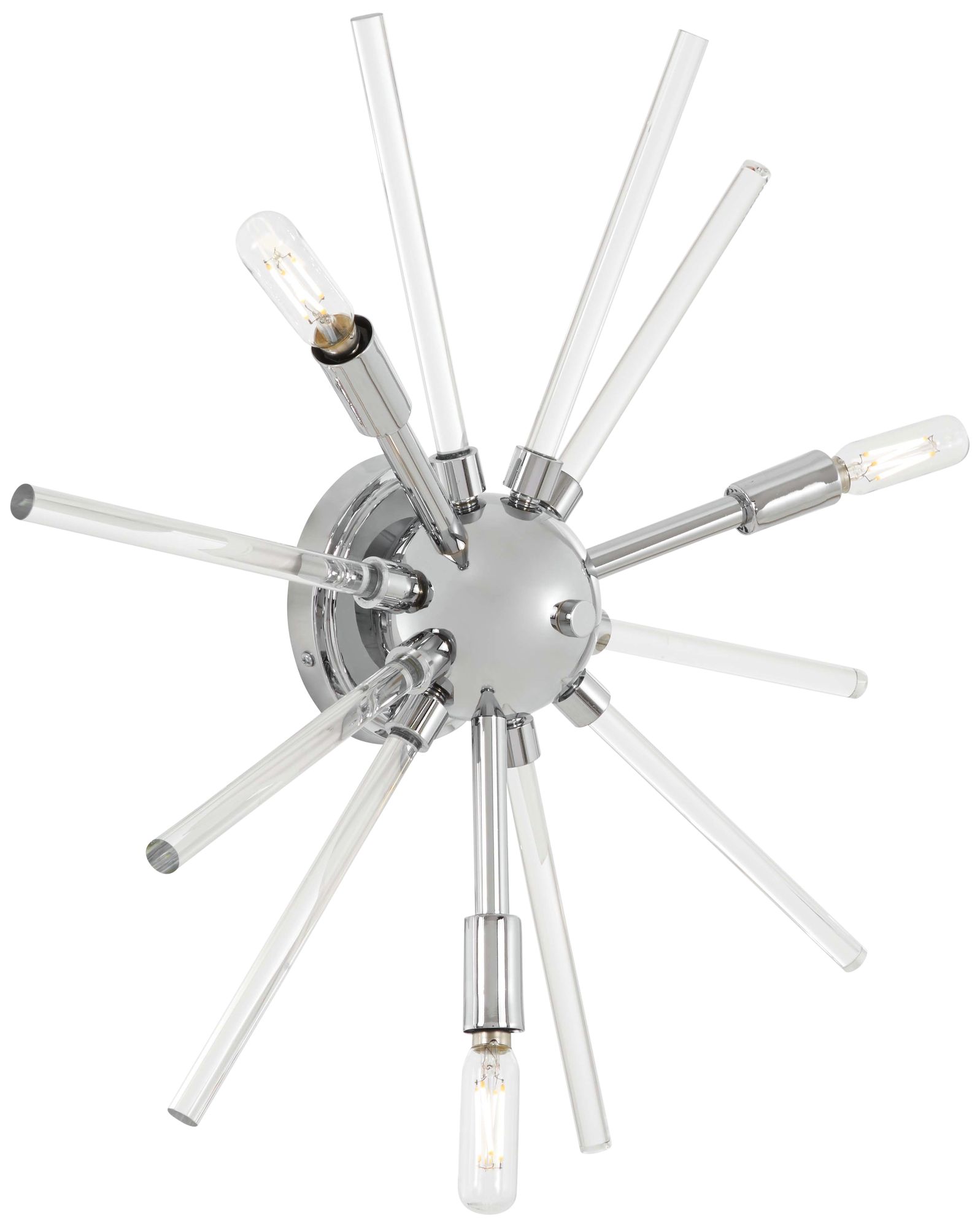 George Kovacs Spiked 20" High Chrome 3-Light Wall Sconce