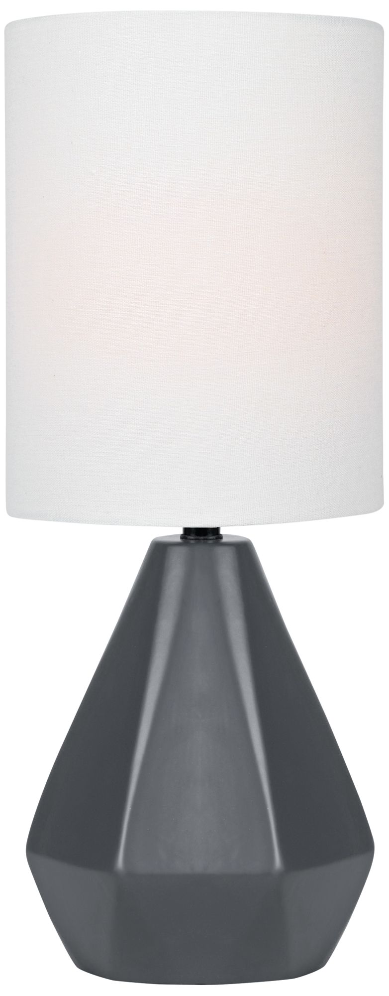 Lite Source Mason 17"H Jet Black Ceramic Accent Table Lamp