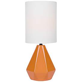 Lite Source Mason 17&quot; High Orange Ceramic Accent Table Lamp