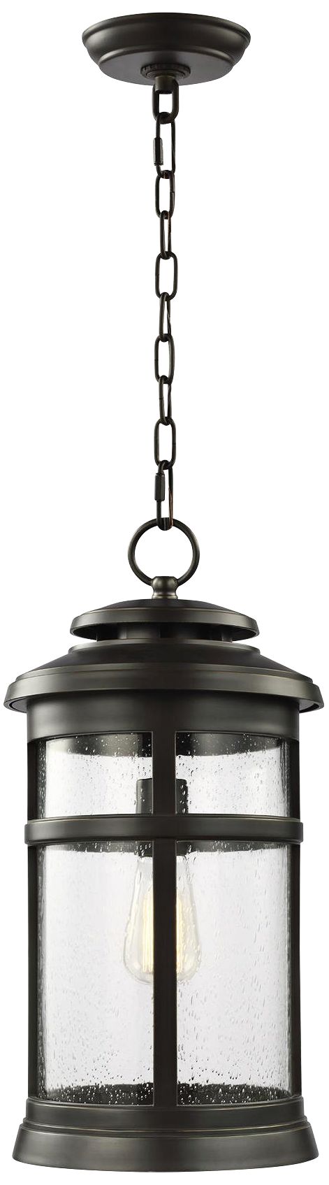 Feiss Newport 18 1/2"H Antique Bronze Outdoor Hanging Light