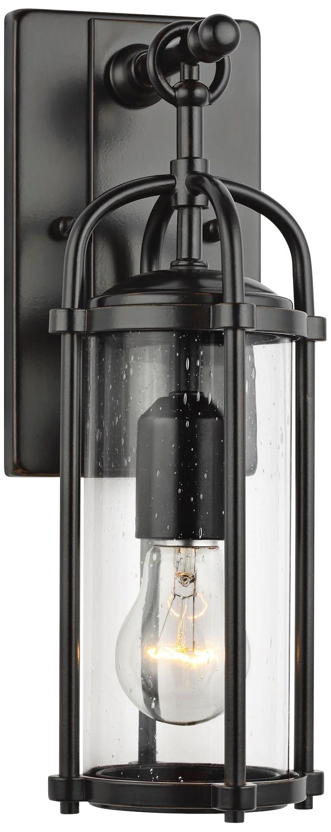 Feiss Dakota 16 3/4" High Espresso Outdoor Wall Light