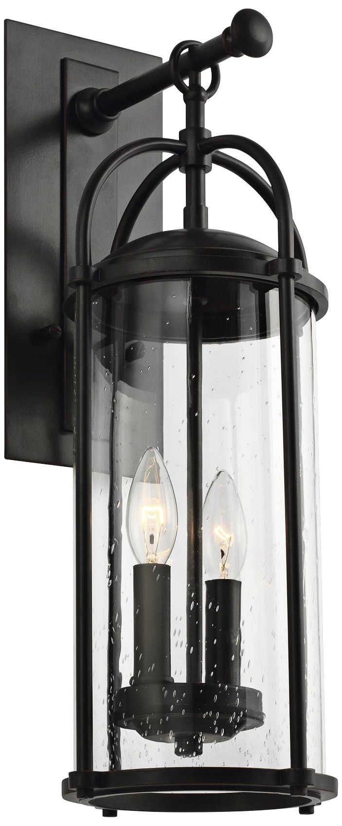 Feiss Dakota 20" High Espresso Outdoor Wall Light