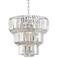 Valeria 18" Wide Chrome and Crystal Chandelier