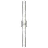 Feiss Cutler 36&quot;W Chrome and Crackle Glass LED Bath Light