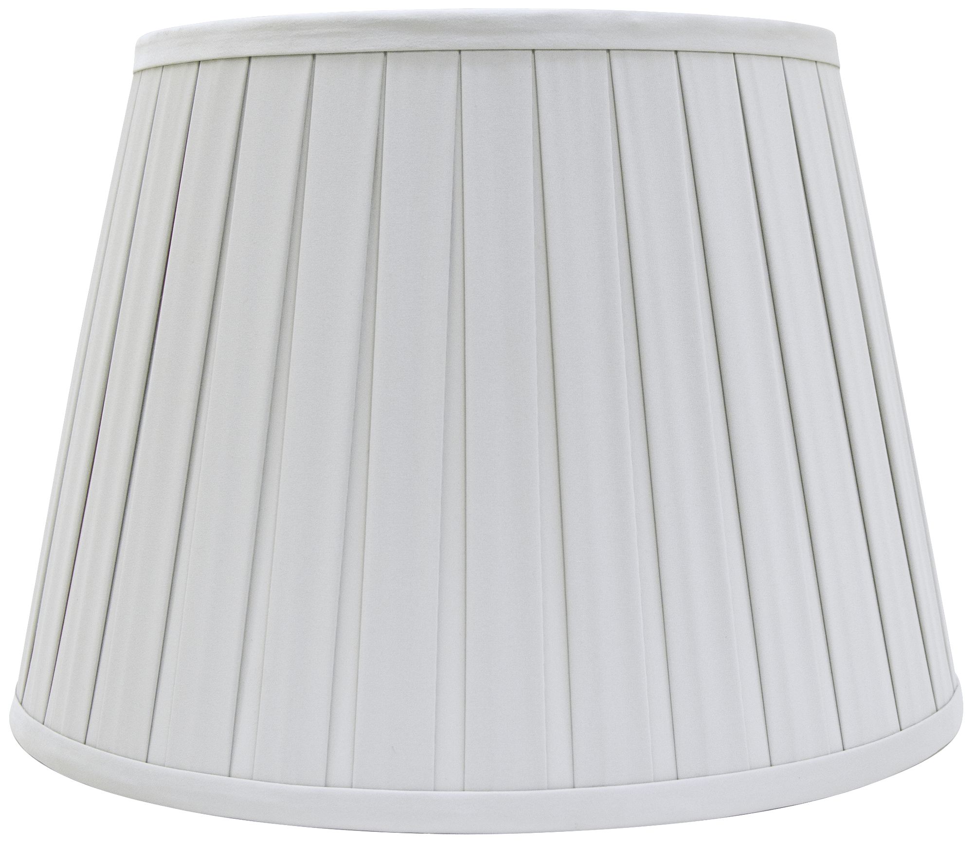 Gray Cloud Empire Box Pleat Lamp Shade 8x12x8 Spider 56p94