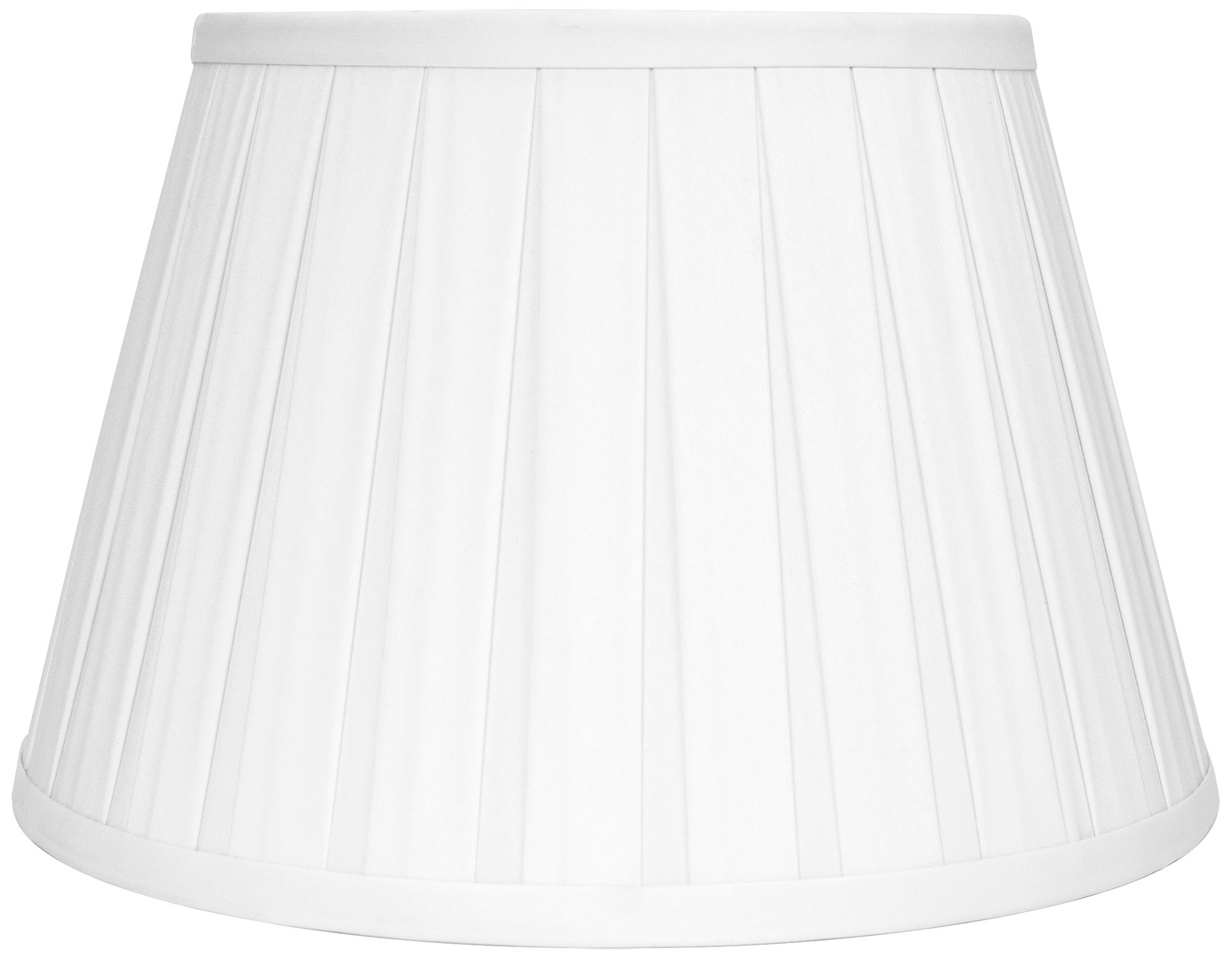 Ivory Faux Silk Empire Box Pleat Lamp Shade 6x10x7 (Spider)
