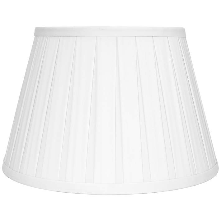 Ivory Faux Silk Empire Box Pleat Lamp, How To Clean Silk Pleated Lamp Shades