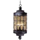 Mallorca Collection 32&quot; High Outdoor Iron Hanging Fixture
