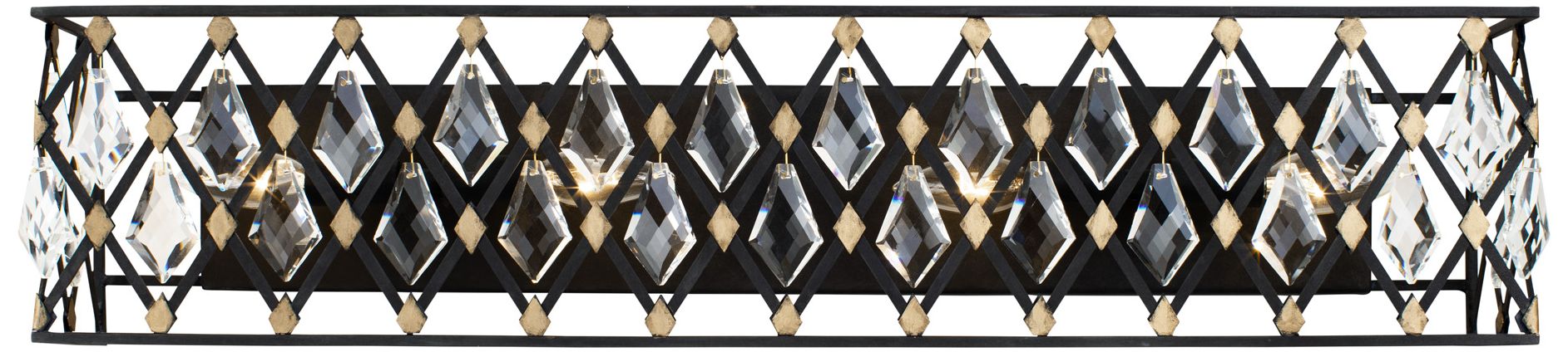Varaluz Windsor 4-lt Carbon/gold Bath Light