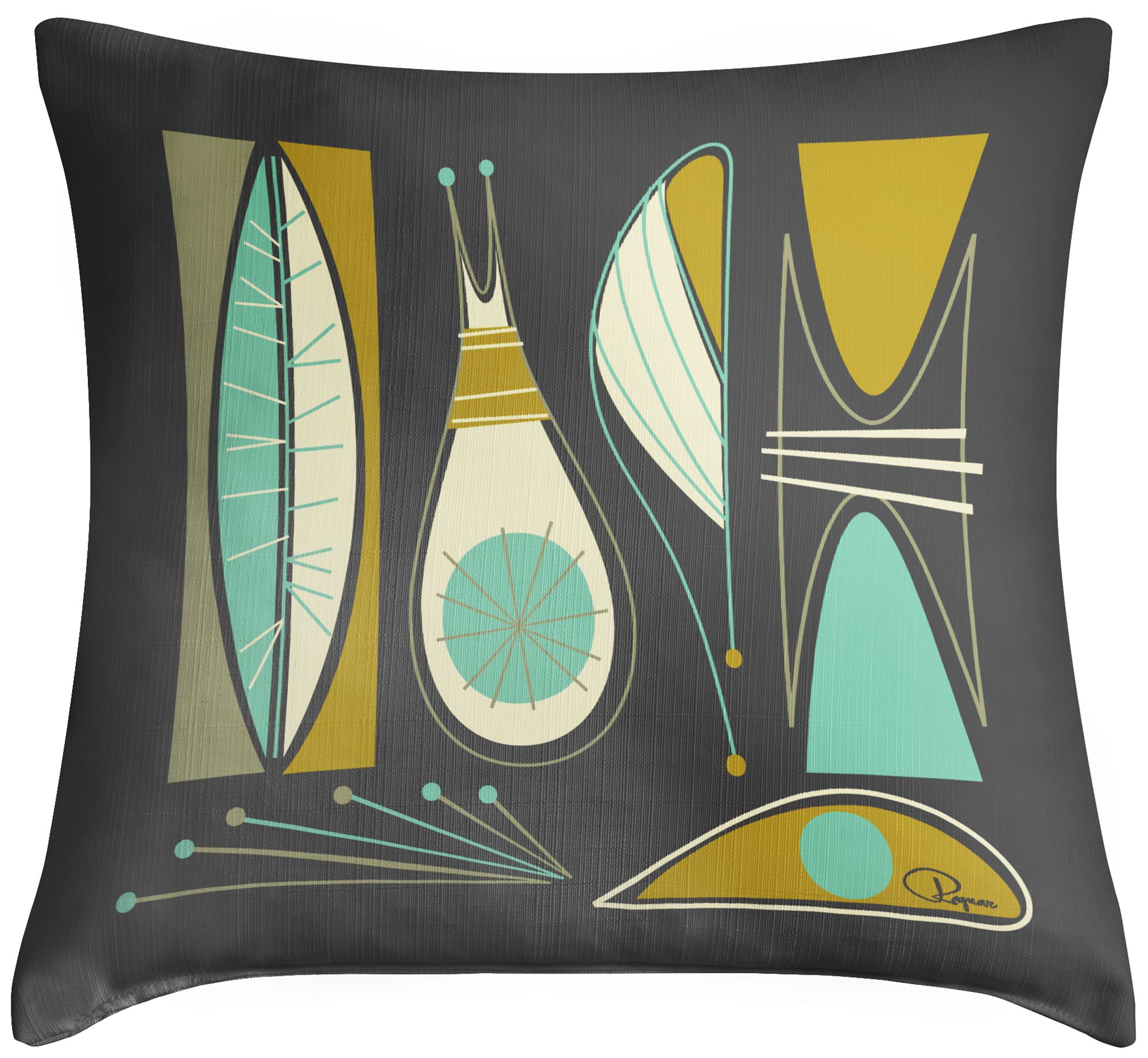 Chromaphile Ii 18 Square Modern Throw Pillow 57j76 Lamps Plus