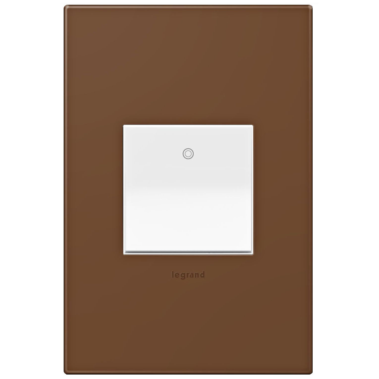 adorne Cappuccino 1-Gang Wall Plate w/ Switch
