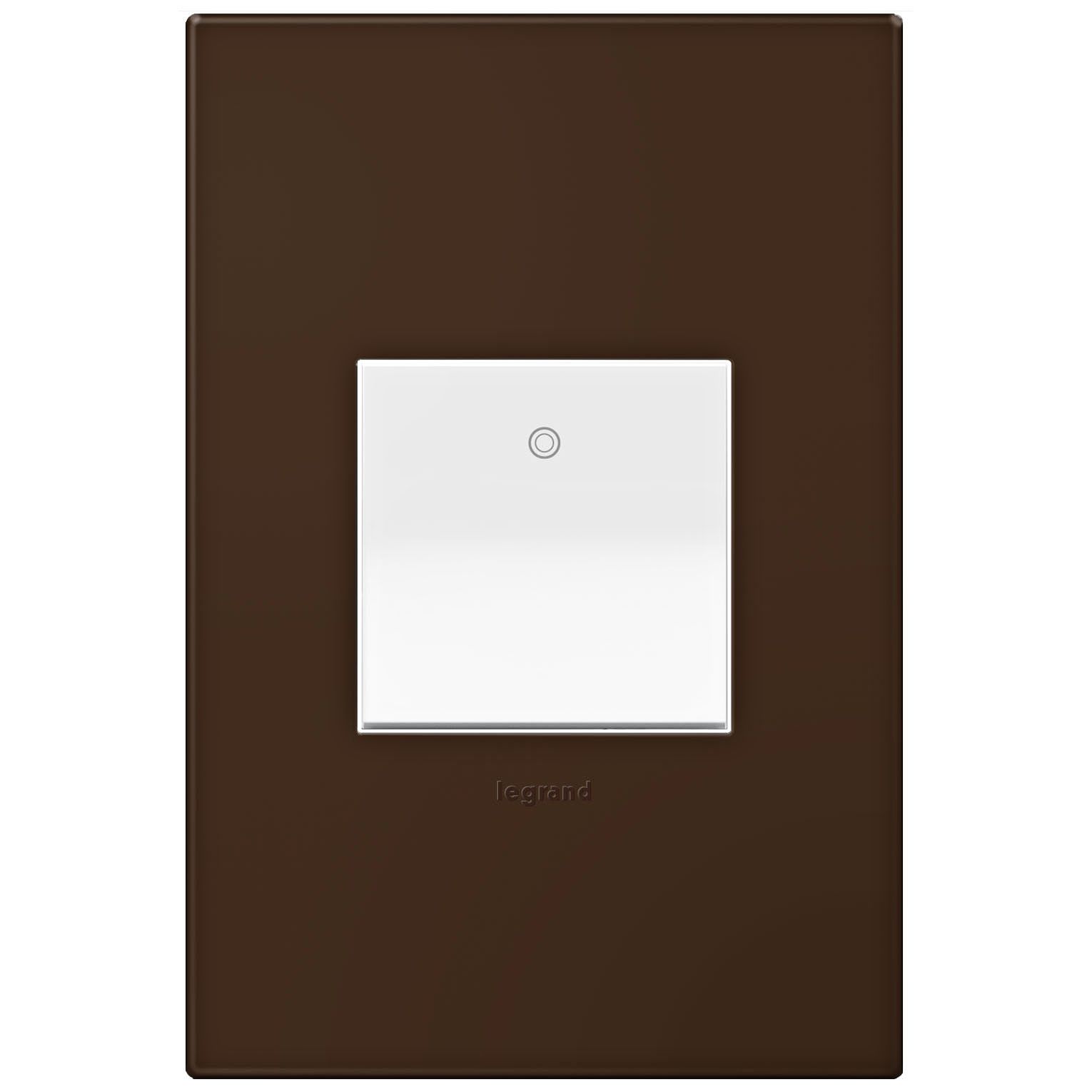adorne Truffle 1-Gang Wall Plate w/ Switch