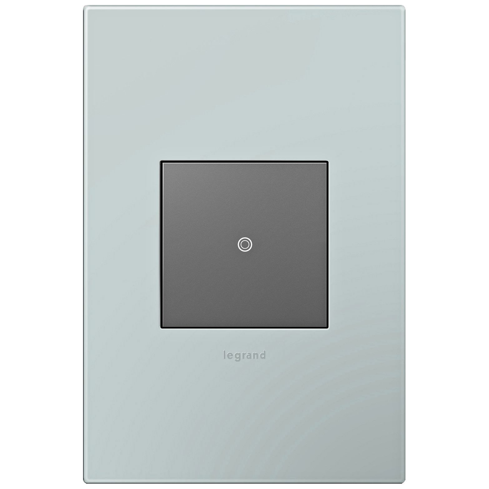 adorne Pale Blue 1-Gang Wall Plate w/ Switch
