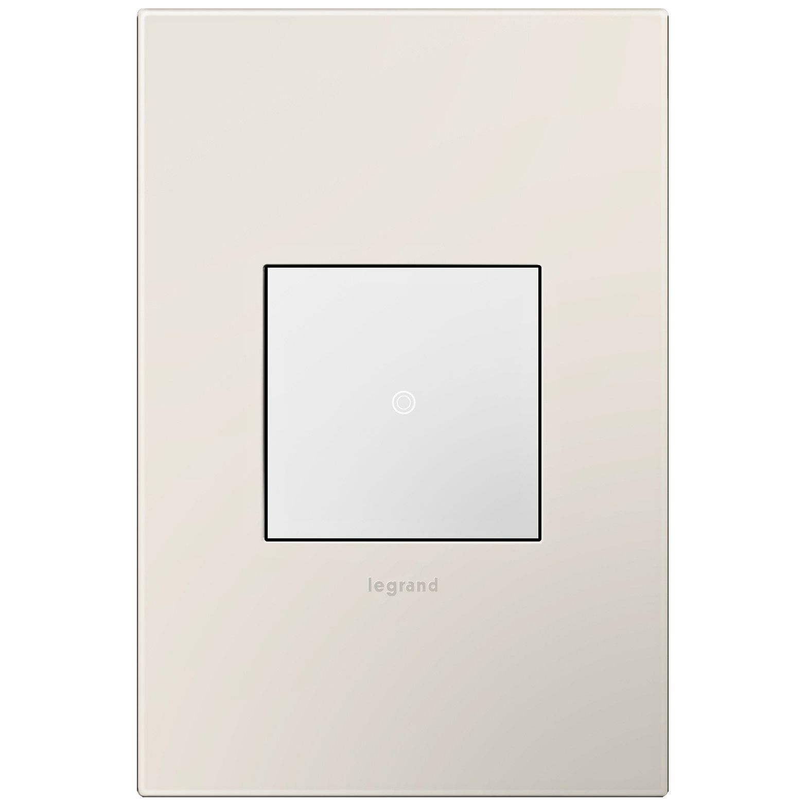 adorne Satin Light Almond 1-Gang Wall Plate w/ Switch
