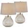 Zax 19 1/2" High Mercury Glass Accent Table Lamp Set of 2
