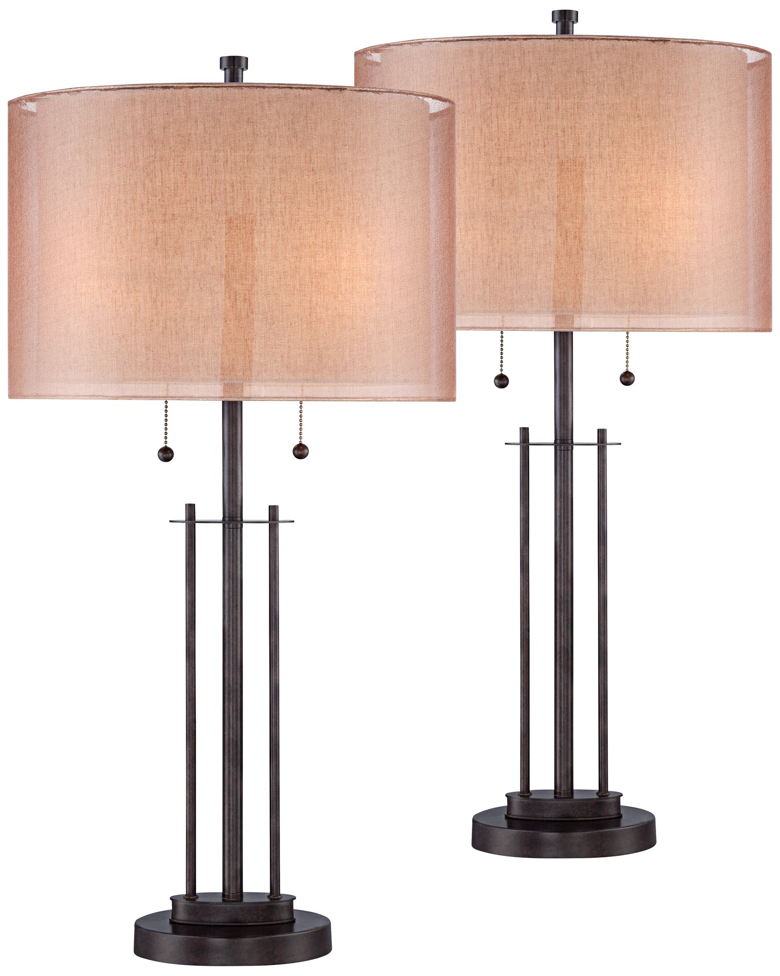 tan table lamps
