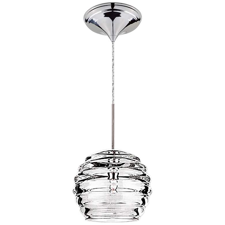WAC Clarity 6&quot;W Clear Glass Quick Connect LED Mini Pendant