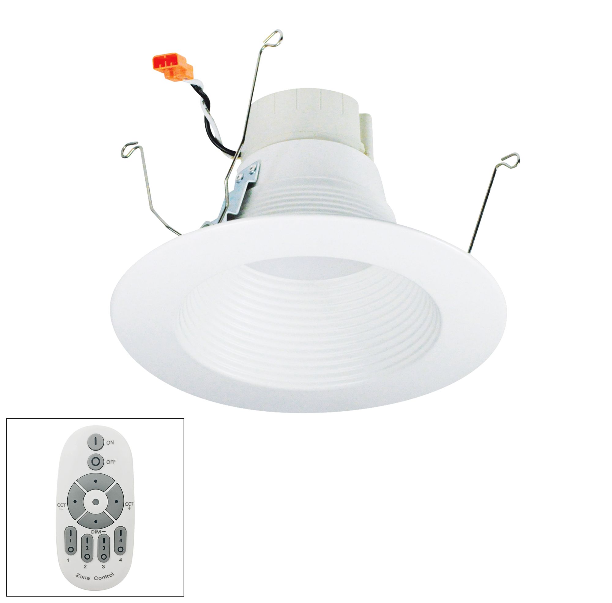 Prism 5"/6" LED Zone Remote Retrofit Baffle Downlight