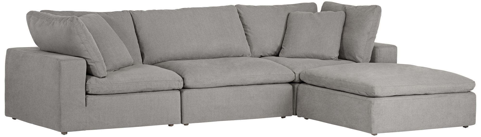 Skye Peyton Slate Gray 4-Piece Modular Sectional Set
