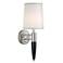 Club Room 22.7" High Brushed Nickel and Wood Direct Wire Wall Light
