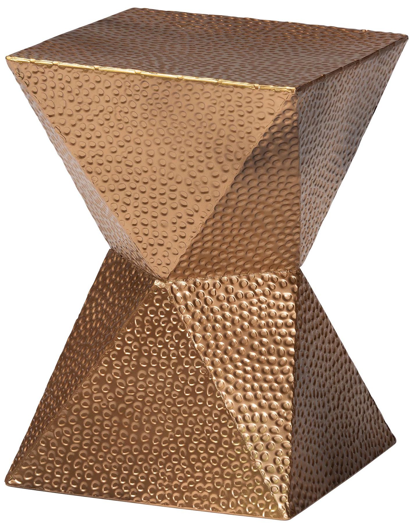Baxton Studio Pacey Textured Metal Accent Table