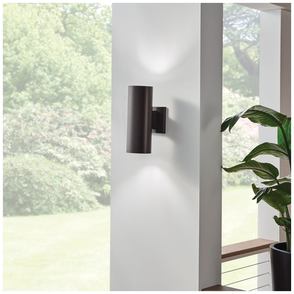 Kichler Cylinder 12" High Architectural Bronze Outdoor Wall Light