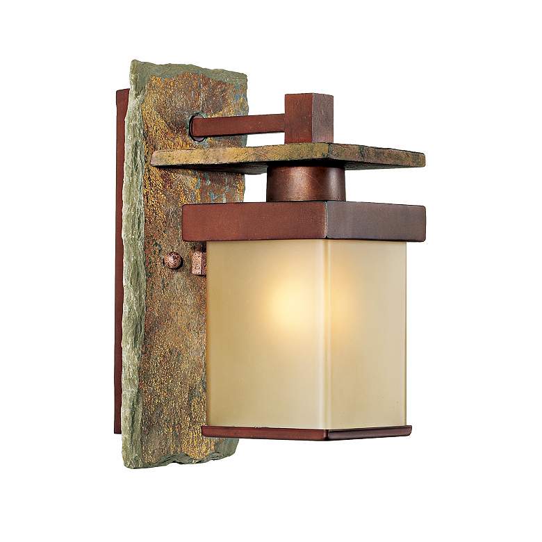 Slate Stone Collection 11&quot; High Indoor/Outdoor Wall Sconce