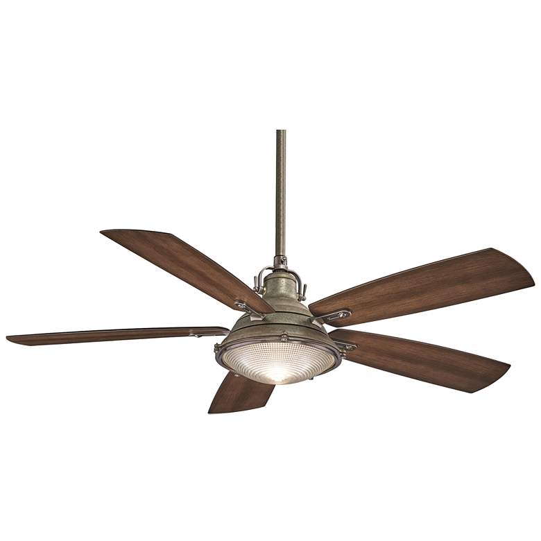 56&quot; Minka Aire Groton Pewter Outdoor LED Ceiling Fan with Remote