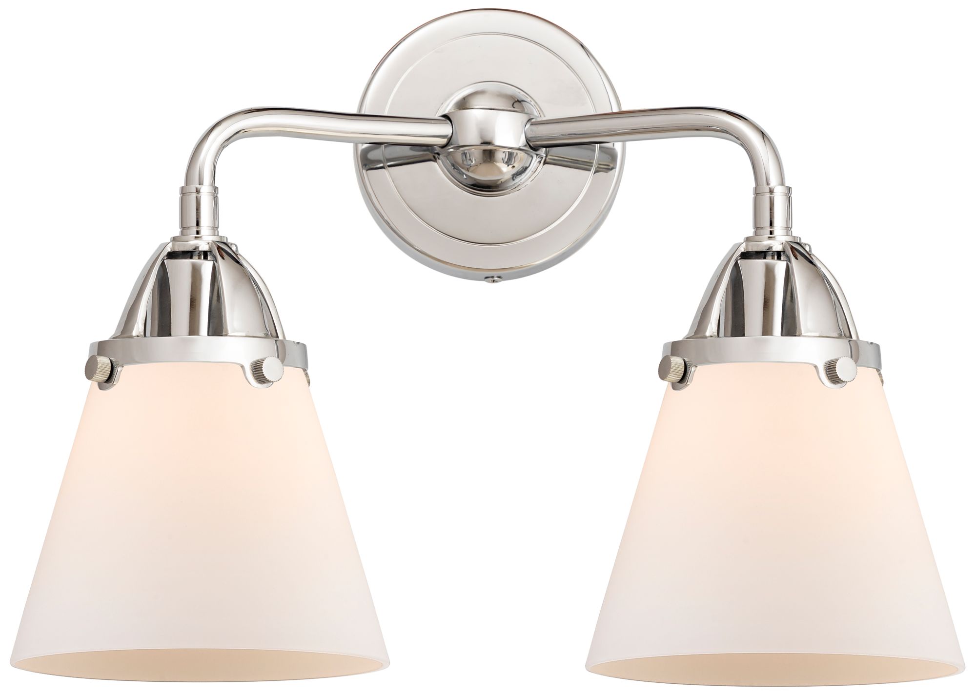 Innovations Lighting Nouveau 2 Cone 6" 2 Light 14" Led Bath Light - Polished Chrome -