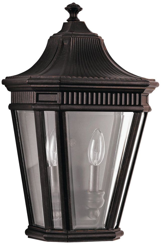 Feiss Cotswold Lane16"H Grecian Bronze Outdoor Wall Light