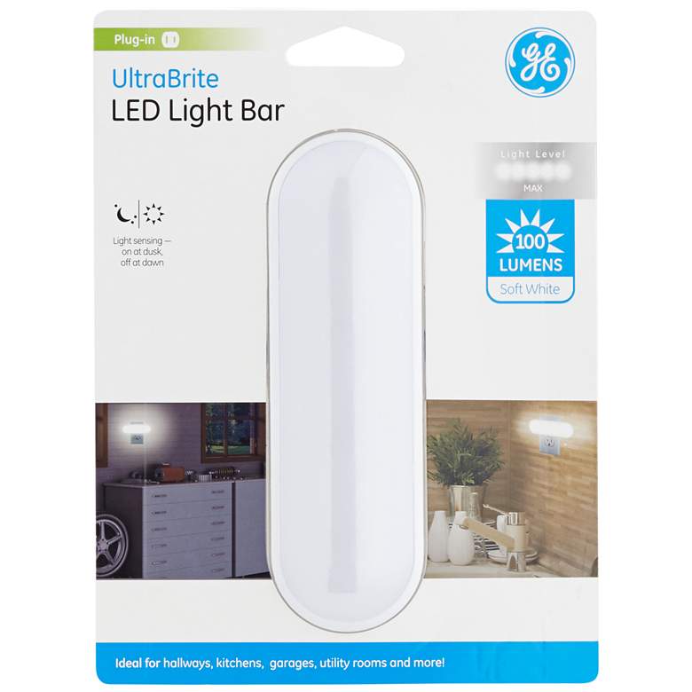 Image 1 GE UltraBrite Soft White 100 Lumens LED Plug-In Light Bar